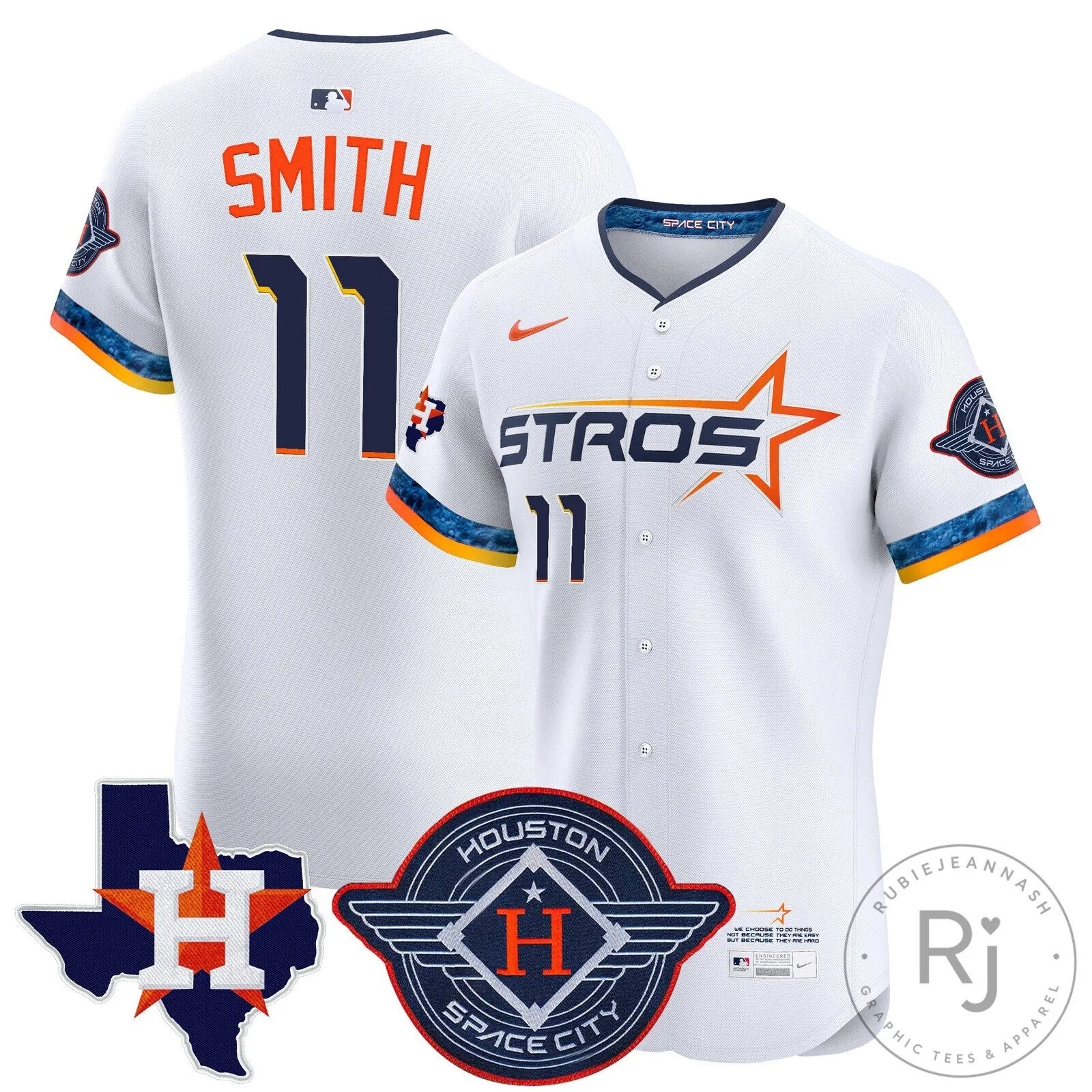 Houston Astros Carlos Correa White 2025 City Connect Baseball Jersey 52 Houston Astros Carlos Correa White 2025 City Connect Baseball Jersey