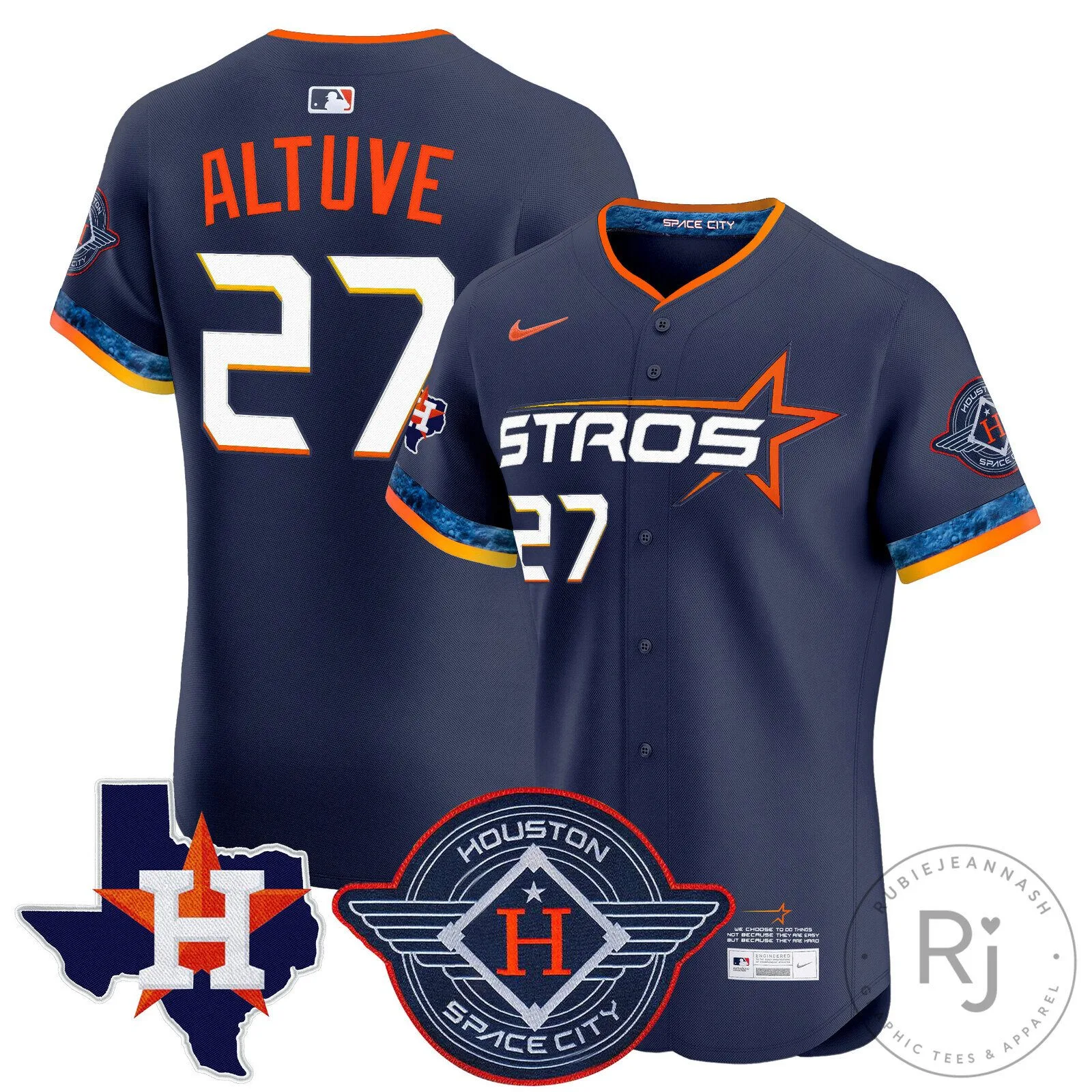 Houston Astros Carlos Correa White 2025 City Connect Baseball Jersey 54 Houston Astros Carlos Correa White 2025 City Connect Baseball Jersey