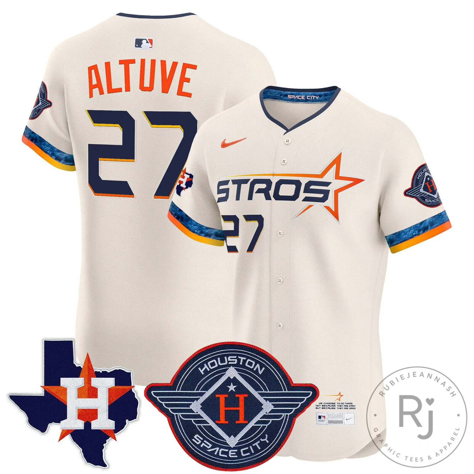 Houston Astros Carlos Correa White 2025 City Connect Baseball Jersey 64 Houston Astros Carlos Correa White 2025 City Connect Baseball Jersey
