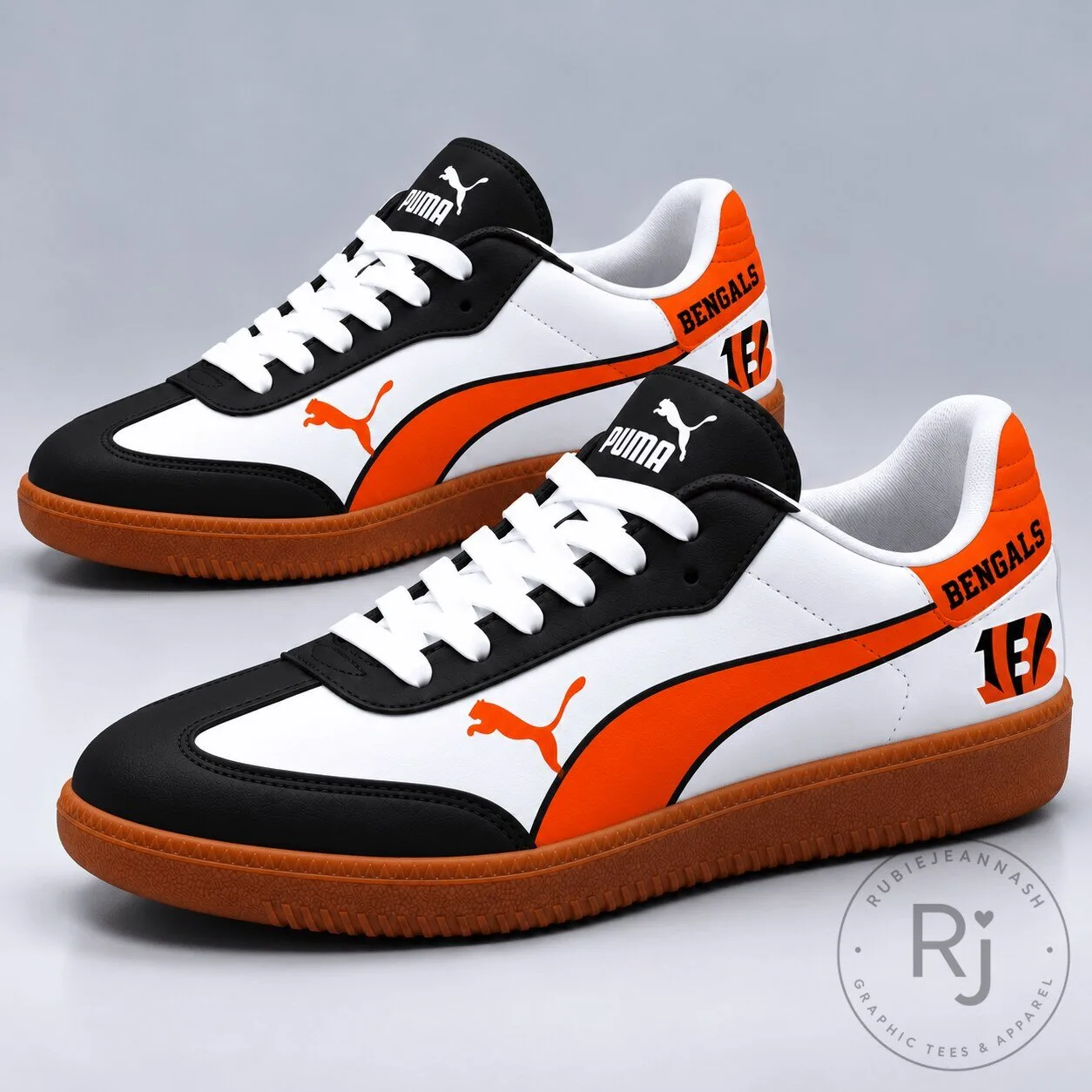 Cincinnati Bengals Orange and Black Puma Athletic Shoes 1 Cincinnati Bengals Orange and Black Puma Athletic Shoes