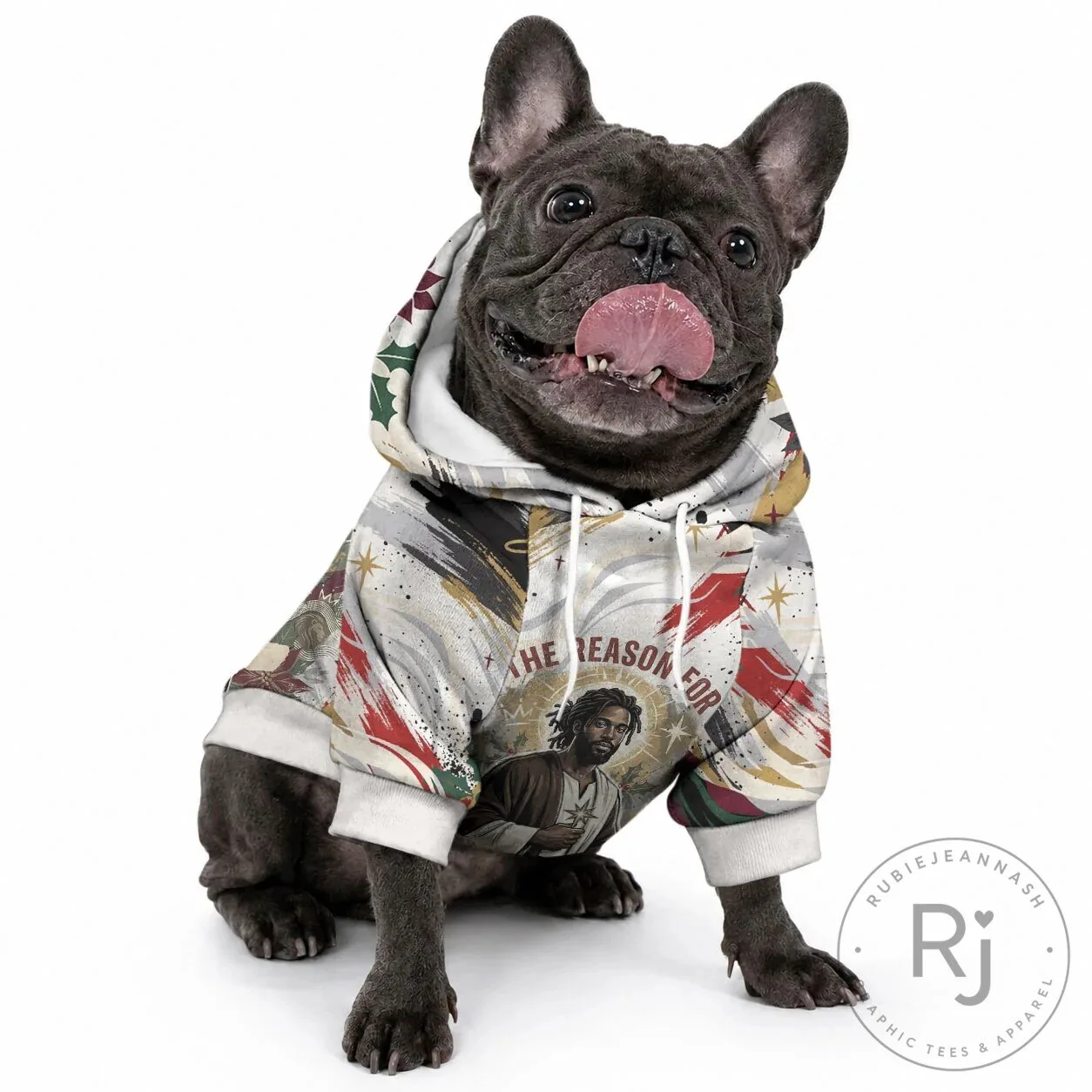 Black Jesus The Reason For The Season Christmas Pet Hoodie 9 Black Jesus The Reason For The Season Christmas Pet Hoodie