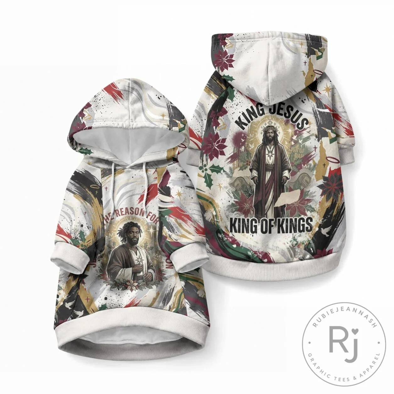 Black Jesus The Reason For The Season Christmas Pet Hoodie 11 Black Jesus The Reason For The Season Christmas Pet Hoodie