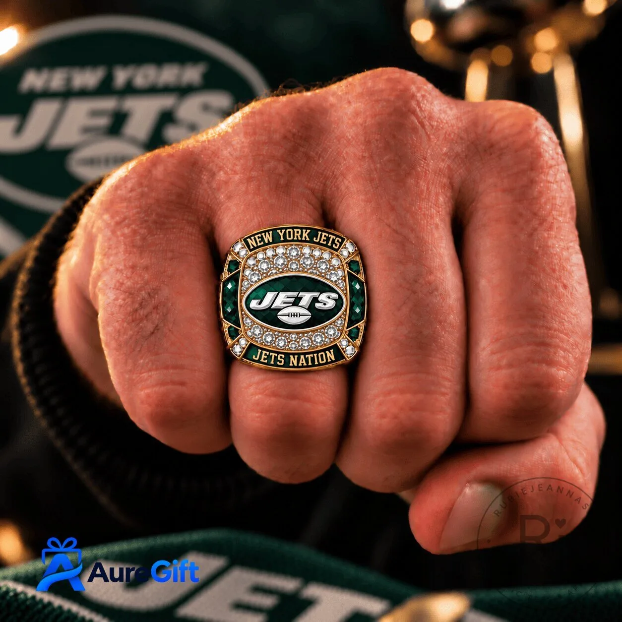 New York Jets NFL Super Bowl Championship Ring for Football Fans 1 New York Jets NFL Super Bowl Championship Ring for Football Fans