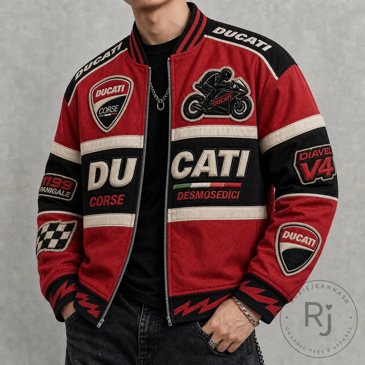 Ducati Motorcycle Racing Sportswear Jacket for Men and Women