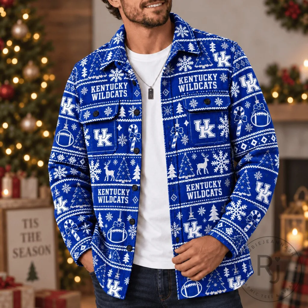 Kentucky Wildcats Christmas Ugly Sweater Pattern Flannel Shirt 33 Kentucky Wildcats Christmas Ugly Sweater Pattern Flannel Shirt