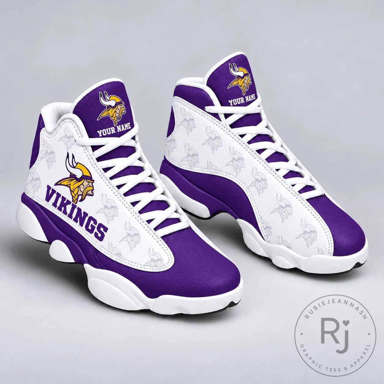 Minnesota Vikings Personalized Football Team High Top Sneakers Shoes 5 Minnesota Vikings Personalized Football Team High Top Sneakers Shoes