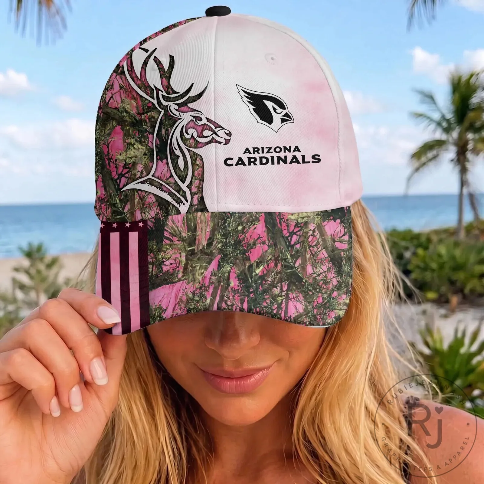 Arizona Cardinals Pink Camouflage Deer Hunting Cap Hat 10 Arizona Cardinals Pink Camouflage Deer Hunting Cap Hat