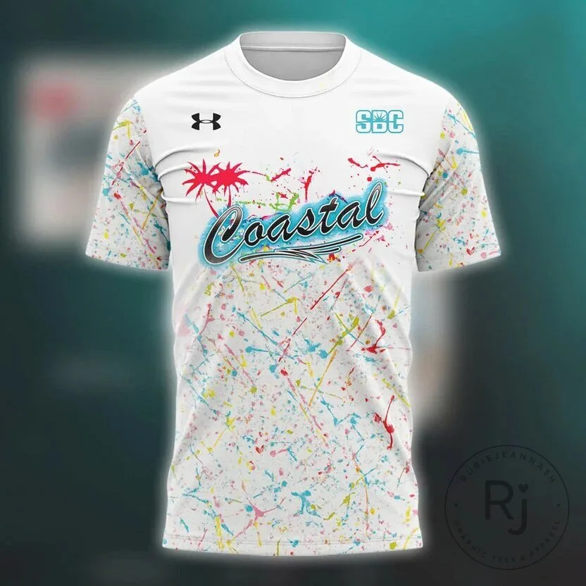 Coastal Carolina Football Chanticleers Airbrushed Splatter Paint Design T-Shirt 9 Coastal Carolina Football Chanticleers Airbrushed Splatter Paint Design T-Shirt
