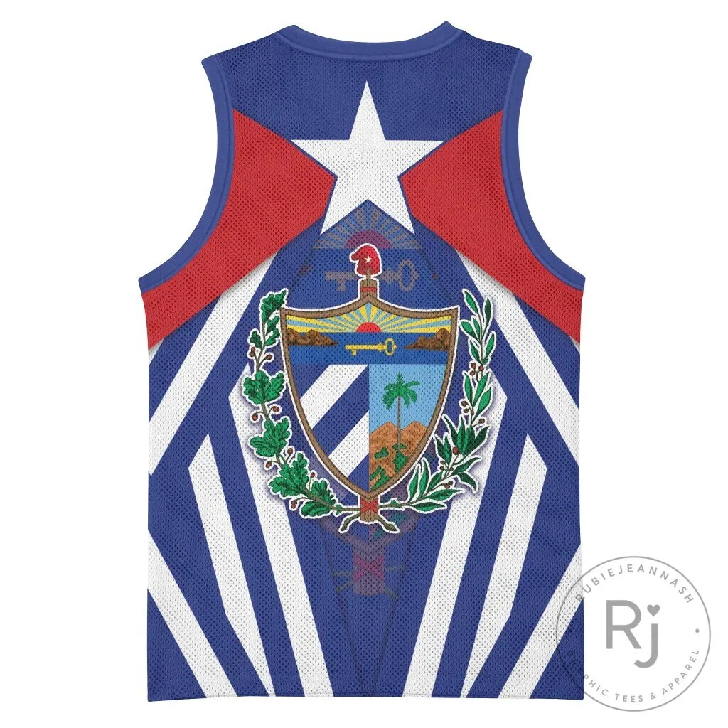 Viva Cuba Libre Cuban Trogon Coat of Arms Basketball Jersey 9 Viva Cuba Libre Cuban Trogon Coat of Arms Basketball Jersey