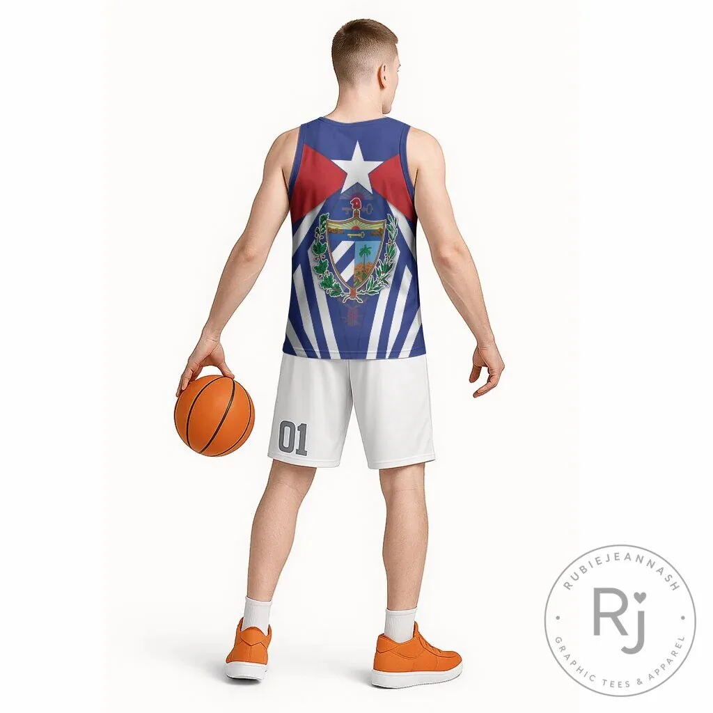 Viva Cuba Libre Cuban Trogon Coat of Arms Basketball Jersey 12 Viva Cuba Libre Cuban Trogon Coat of Arms Basketball Jersey