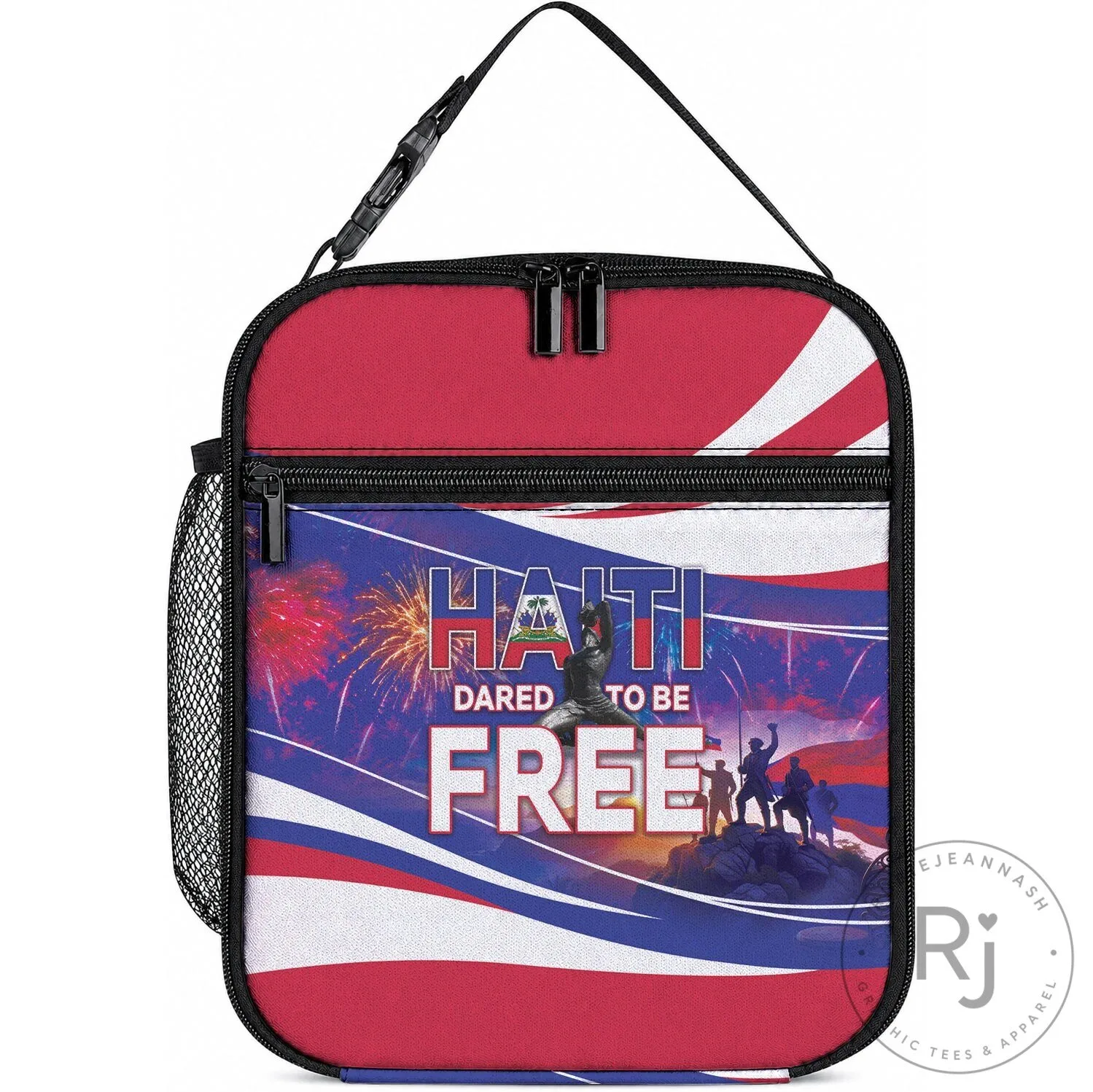 Haiti Independence Day Patriotic Heritage Insulated Lunch Bag
