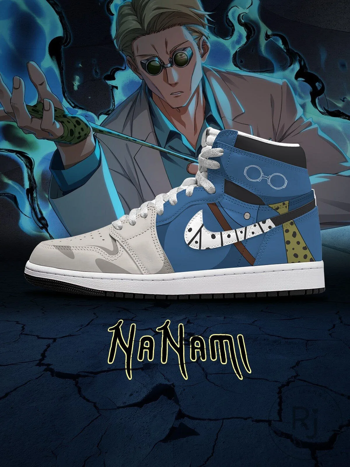 Jujutsu Kaisen Kento Nanami Anime Custom High-Top Sneakers 3 Jujutsu Kaisen Kento Nanami Anime Custom High-Top Sneakers