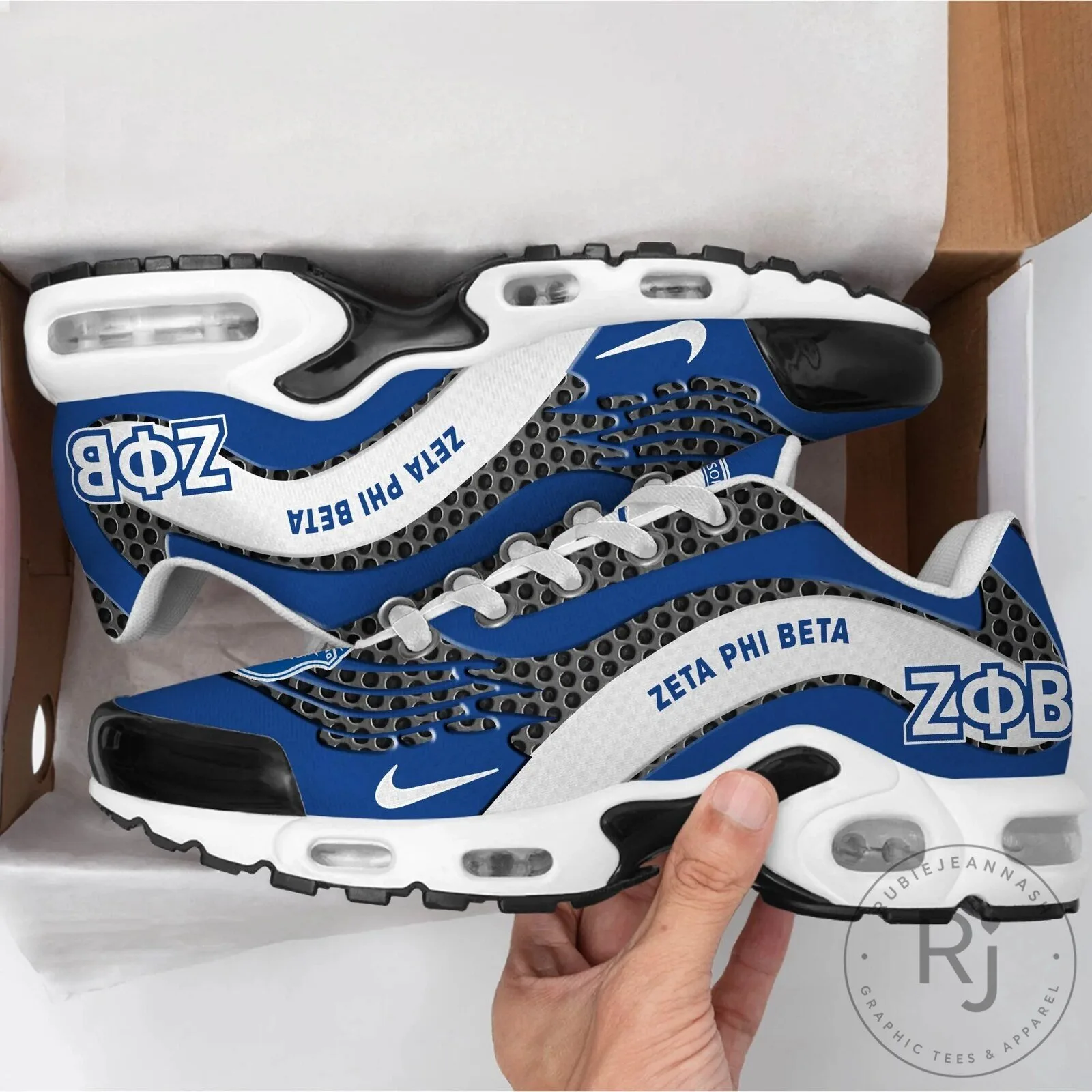 Athletic Sneakers in Royal Blue and White for Zeta Phi Beta Sorority 11 Athletic Sneakers in Royal Blue and White for Zeta Phi Beta Sorority