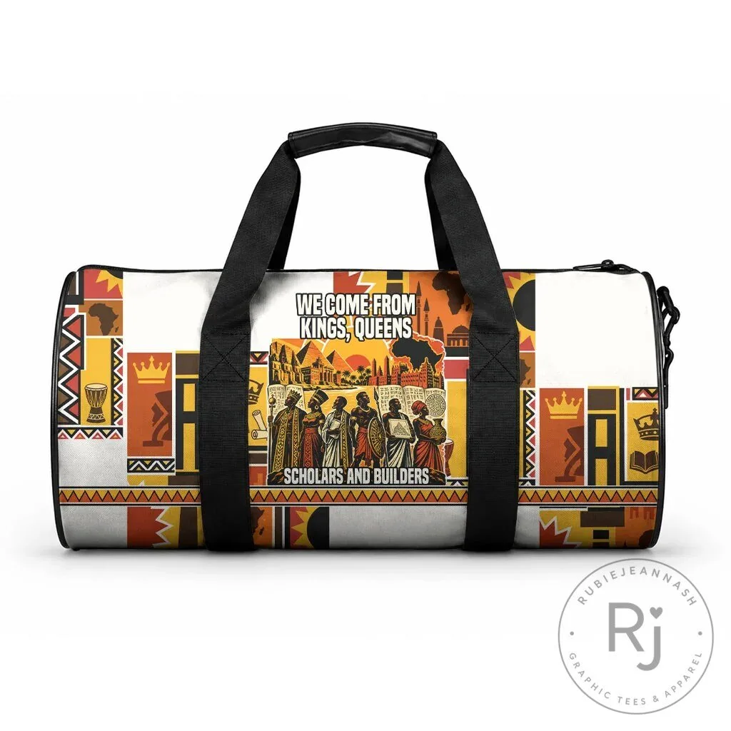 Pan African Kings Queens Scholars Builders Duffle Bag
