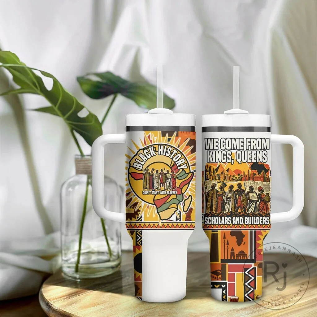 Black History Didn't Start With Slavery Pan African Ancient Kings Queens Tumbler 13 Black History Didn