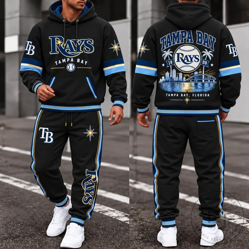 Tampa Bay Rays Baseball Team Logo Hoodie for Men Tampa Bay Rays Baseball Team Logo Hoodie for Men