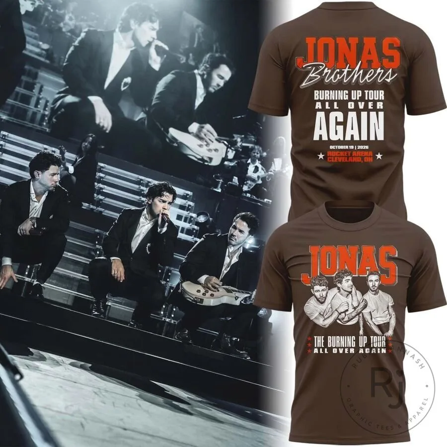 Jonas Brothers Burning Up All Over Again Tour Cleveland T-Shirt