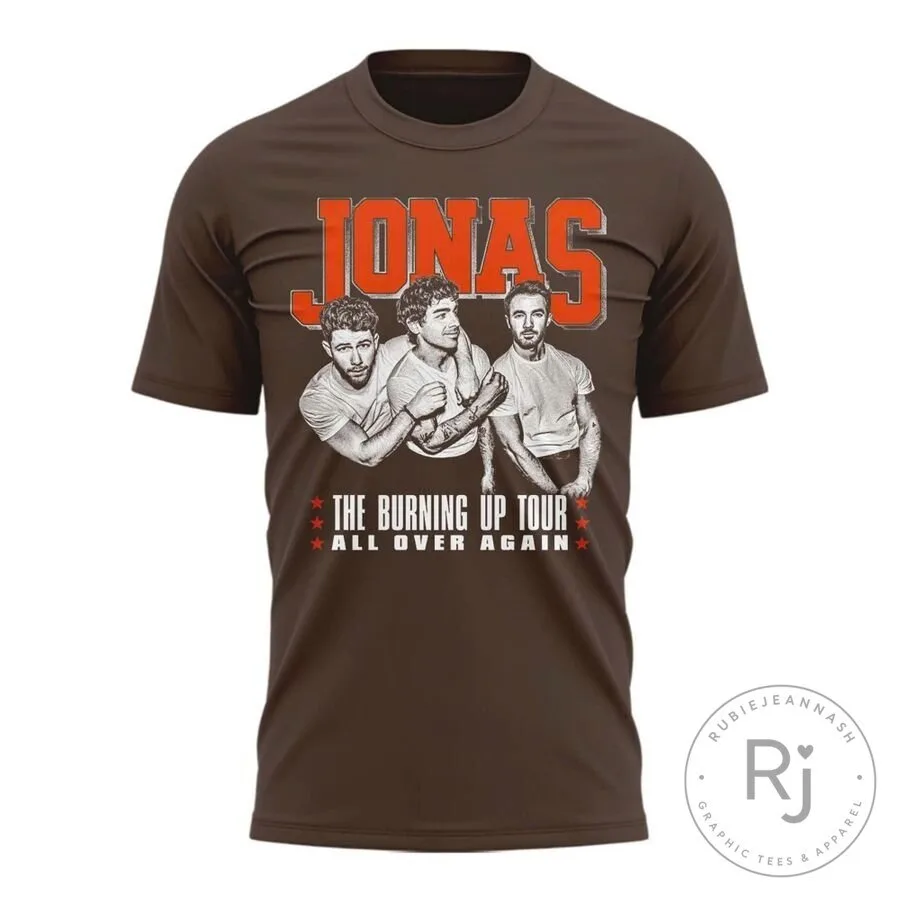 Jonas Brothers Burning Up All Over Again Tour Cleveland T-Shirt 6 Jonas Brothers Burning Up All Over Again Tour Cleveland T-Shirt