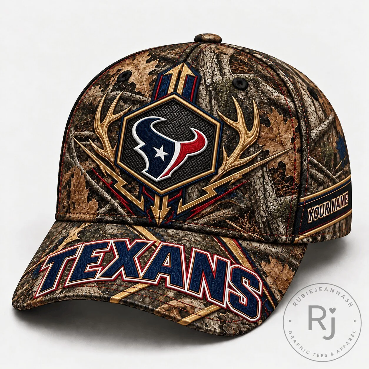 Houston Texans NFL Team Hunting Camouflage Cap Hat