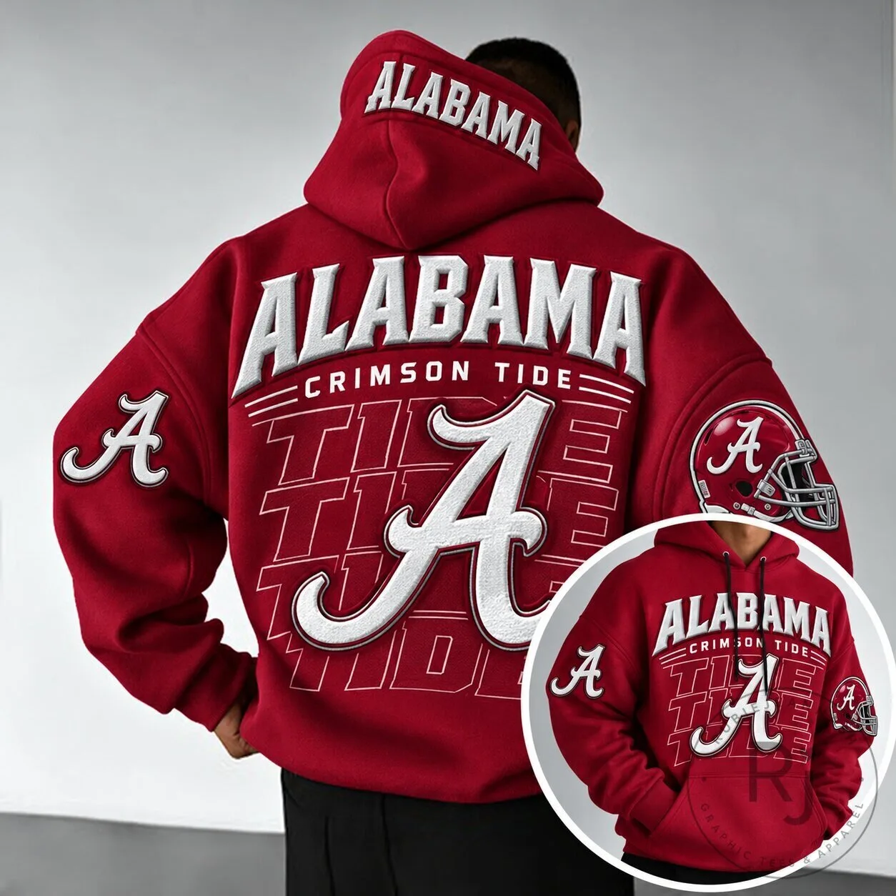 Alabama Crimson Tide Football Team Spirit Red Hoodie for Men and Women