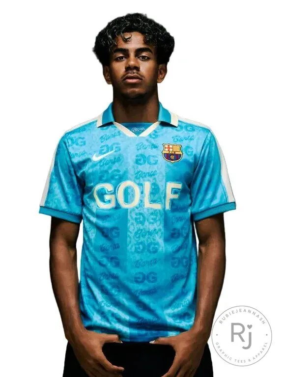 Barcelona Football Club Golf Wang Special Edition Blue Soccer Jersey