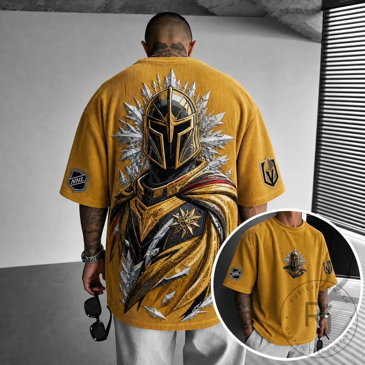 Vegas Golden Knights Ice Hockey Team Corduroy T-Shirt
