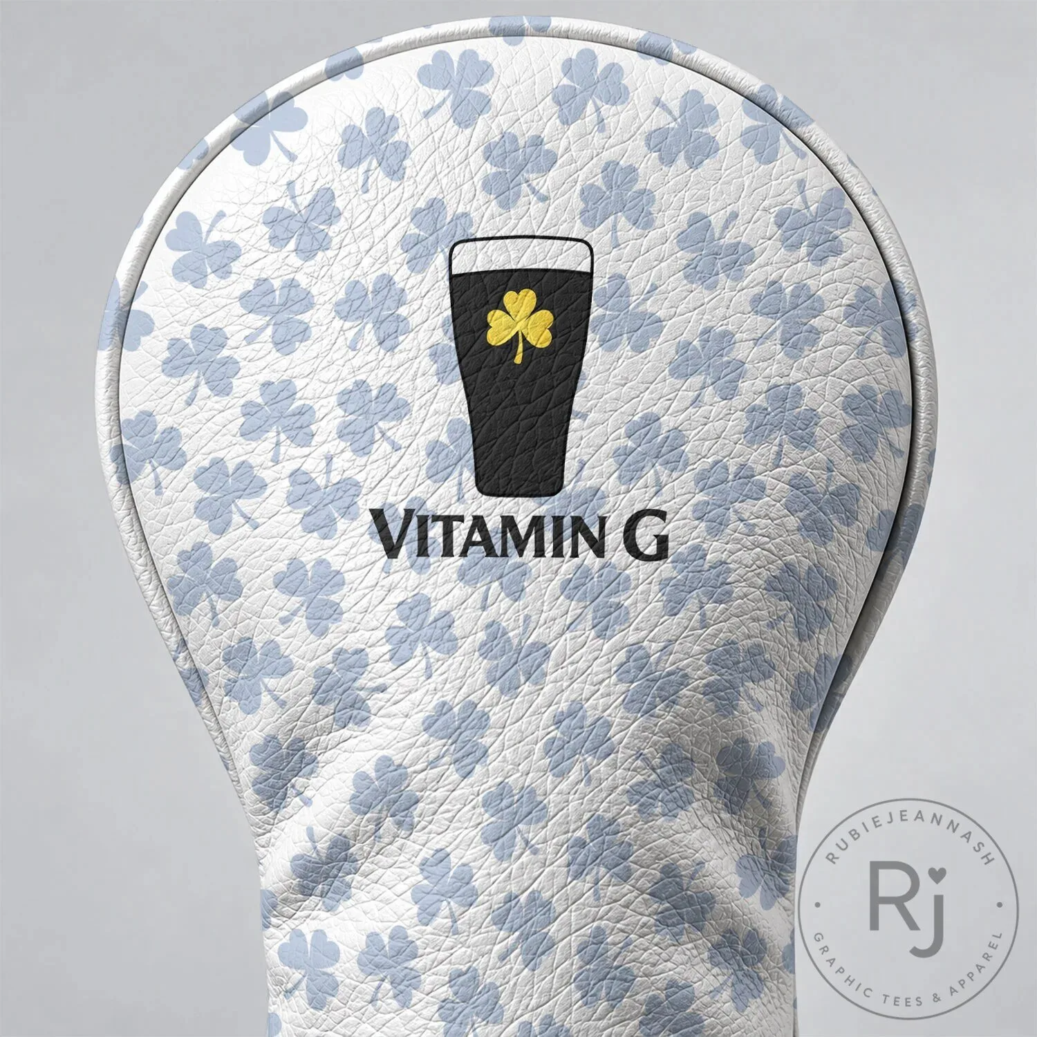 Vitamin G Shamrock Golf Club Head Cover Set, Irish Beer Golf Accessory 13 Vitamin G Shamrock Golf Club Head Cover Set, Irish Beer Golf Accessory