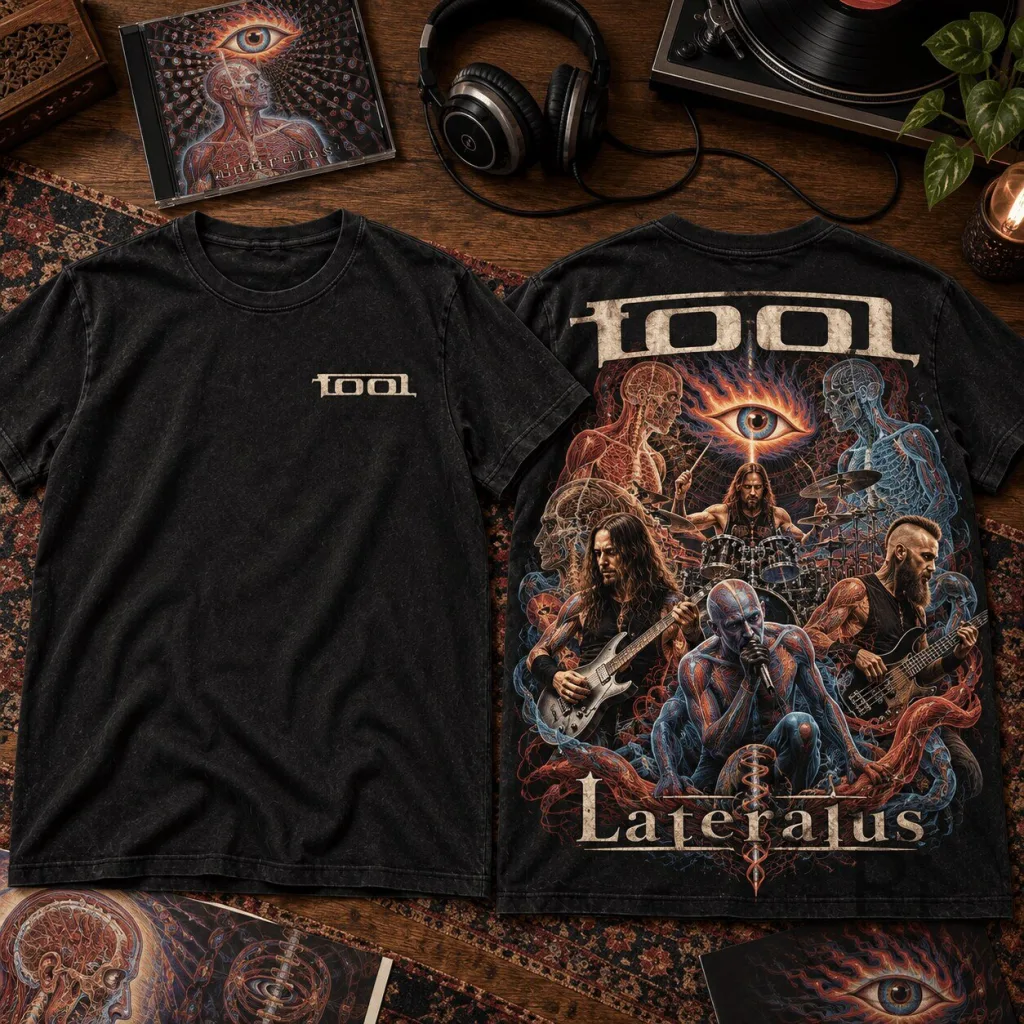 Tool Lateralus Flaming Eye Artwork Premium Graphic Band T-Shirt for Progressive Metal Fans Tool Lateralus Flaming Eye Artwork Premium Graphic Band T-Shirt for Progressive Metal Fans