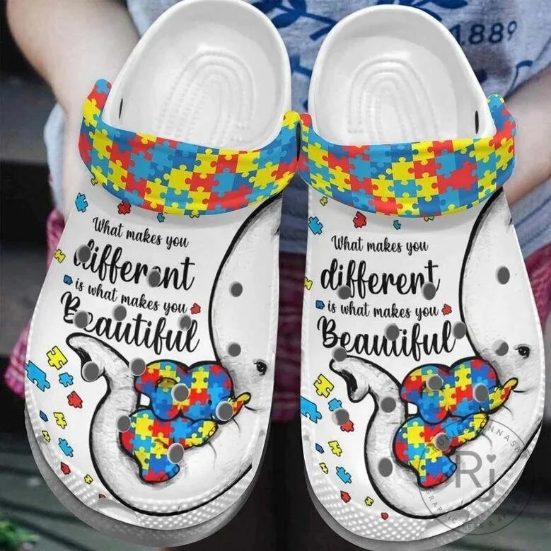 Autism Awareness Puzzle Elephant What Makes You Different Is What Makes You Beautiful Shoes 3 Autism Awareness Puzzle Elephant What Makes You Different Is What Makes You Beautiful Shoes