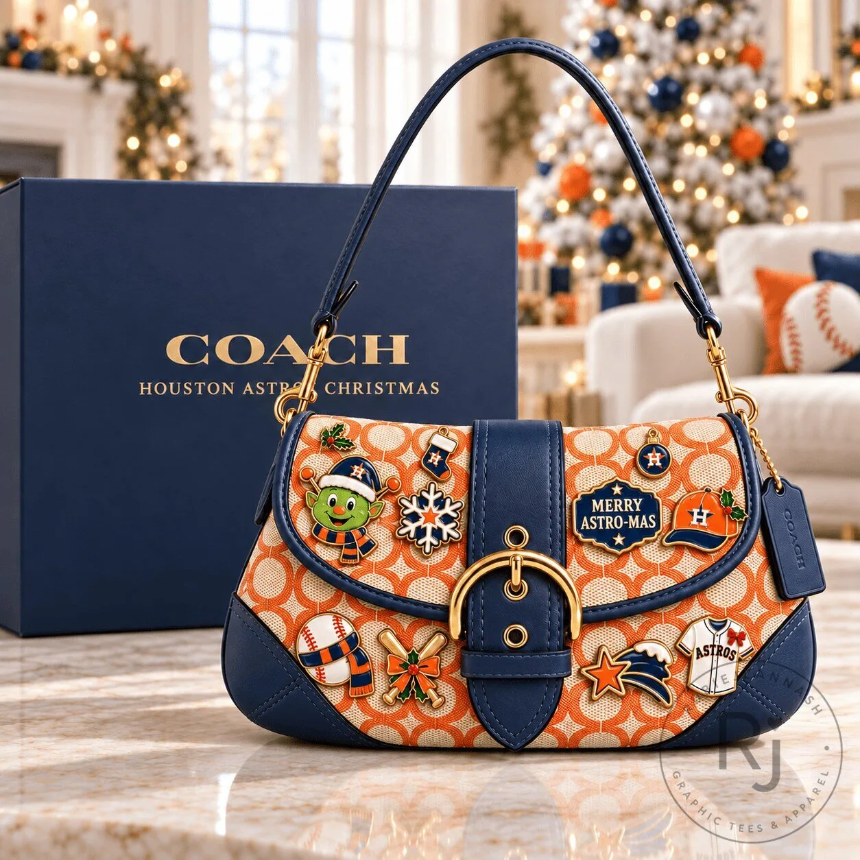 Houston Astros Christmas Coach Soho Bag With Charm NPL 3 Houston Astros Christmas Coach Soho Bag With Charm NPL